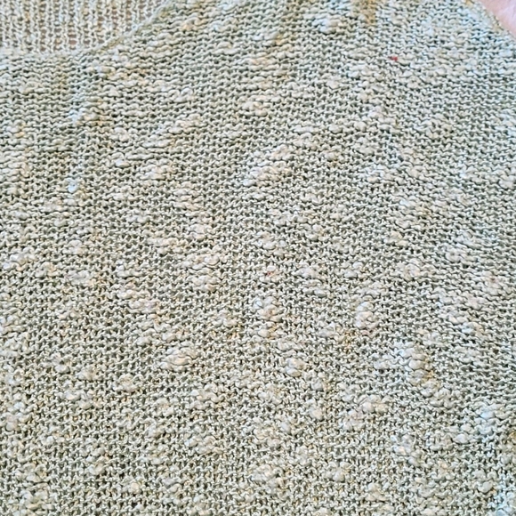 Knit Sweater / Tunic in Mint Green with Lace Trim - Picture 3 of 3